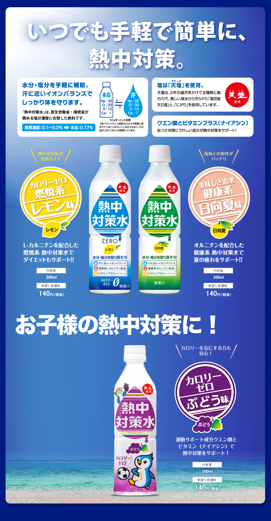 熱中対策ぶどう味